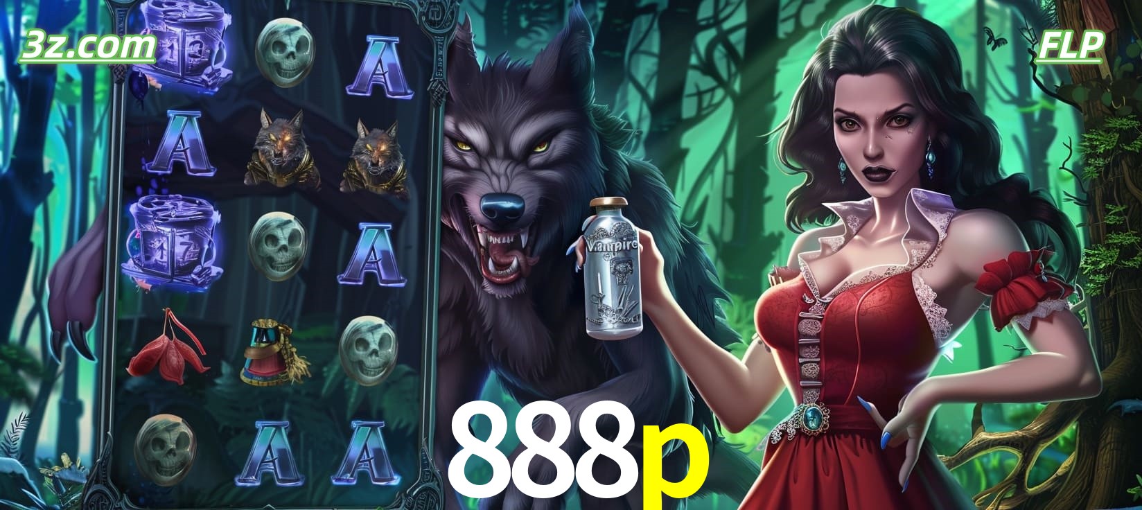 Slots online tema de lobisomem e vampira no 888p cassino Brasil