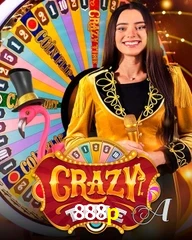 Crazy Time live game no 888p cassino com entretenimento ao vivo para jogadores do Brasil
