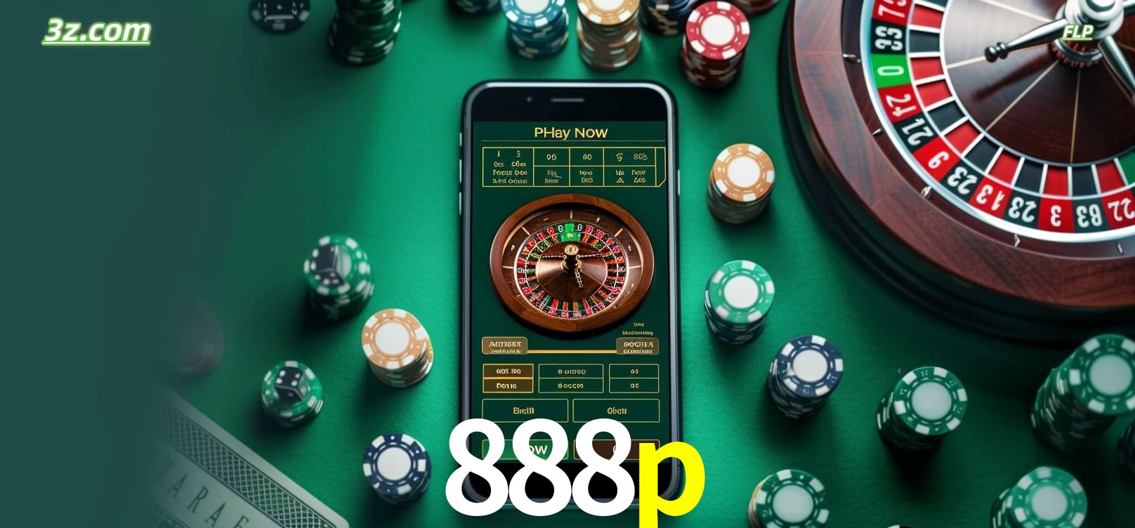 Roleta online no cassino 888p disponível em celular e computador